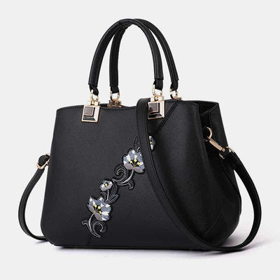 Leather Tote Handbags for Women Zipper Shoulder Purse with Crossbody Strap