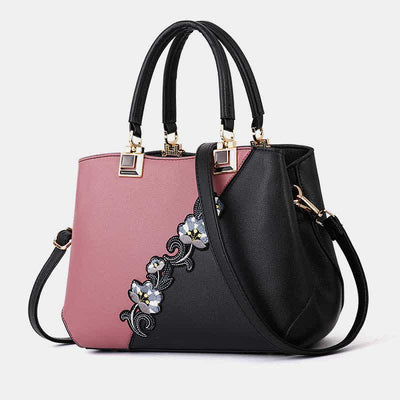 Leather Tote Handbags for Women Zipper Shoulder Purse with Crossbody Strap