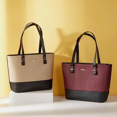 3PCS Retro Large Capacity Handbag Tote Bag Set